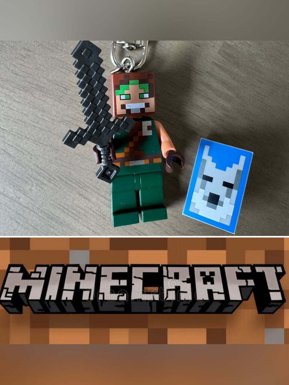 Minecraft Minifigure Keychain